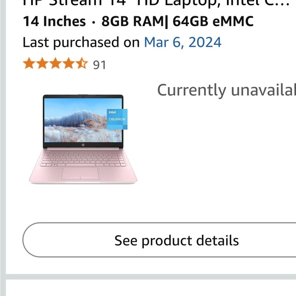 Brand new!!
HP Pink Laptop Sleek Design Full-Size Keyboard USB Ports - Picture 2 of 2